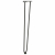 Nogi do stołu Hairpin, 4 szt., antracyt, 72 cm, lita stal