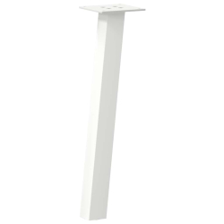 Nogi do stolika kawowego, 4 szt., biale, 30 cm, stal