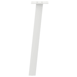 Nogi do stolika kawowego, 4 szt., biale, 30 cm, stal