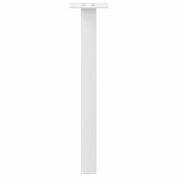 Nogi do stolika kawowego, 4 szt., biale, 30 cm, stal
