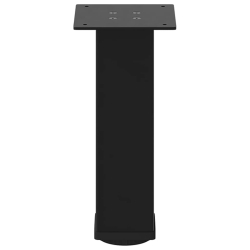 Nogi do stolika kawowego, 4 szt., czarne, 42-44 cm, stal