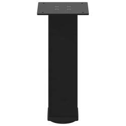 Nogi do stolika kawowego, 4 szt., czarne, 42-44 cm, stal