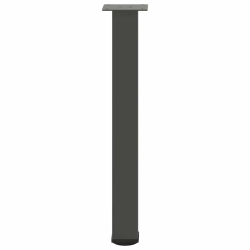 Nogi do stolika kawowego, 4 szt., antracyt, 72-74 cm, stal