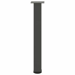 Nogi do stolika kawowego, 4 szt., antracyt, 72-74 cm, stal