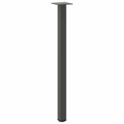 Nogi do stolika kawowego, 4 szt., antracyt, 72-74 cm, stal