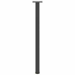Nogi do stolika kawowego, 4 szt., antracyt, 72-74 cm, stal