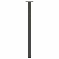 Nogi do stolika kawowego, 4 szt., antracyt, 72-74 cm, stal