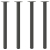 Nogi do stolika kawowego, 4 szt., antracyt, 72-74 cm, stal