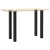 Nogi do stolika kawowego, 4 szt., czarne, 90-92 cm, stal