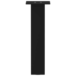 Nogi do stolika kawowego, 4 szt., czarne, 42 cm, stal