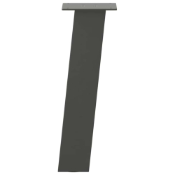 Nogi do stolika kawowego, 4 szt., antracyt, 30 cm, stal
