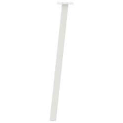 Nogi do stolika kawowego, 4 szt., biale, 72 cm, stal