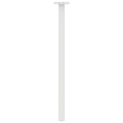 Nogi do stolika kawowego, 4 szt., biale, 72 cm, stal