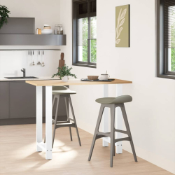 Nogi do stolika kawowego, białe, 2 szt., 60x(100-101) cm, stal