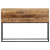 Stolik konsolowy, 110x30x75 cm, surowe drewno mango i żelazo