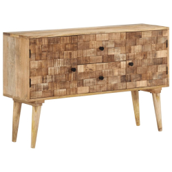 Szafka, 110x30x70 cm, lite drewno mango