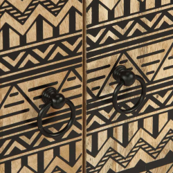 2-cz. zestaw mebli łazienkowych, lite drewno mango