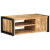 Stolik kawowy, 90x50x36 cm, surowe lite drewno mango