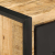 Stolik kawowy, 90x50x36 cm, surowe lite drewno mango