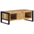 Stolik kawowy, 90x50x36 cm, surowe lite drewno mango
