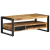 Stolik kawowy, 90x50x36 cm, surowe lite drewno mango