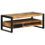 Stolik kawowy, 90x50x36 cm, surowe lite drewno mango