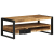 Stolik kawowy, 90x50x36 cm, surowe lite drewno mango
