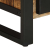 Stolik kawowy, 90x50x36 cm, surowe lite drewno mango