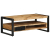 Stolik kawowy, 90x50x36 cm, surowe lite drewno mango
