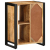 Szafka, 55x35x70 cm, lite surowe drewno mango