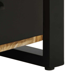 Szafka nocna, 40x30x50 cm, lite, surowe drewno mango