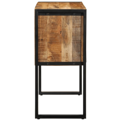 Szafka konsolowa, 90x35x75 cm, surowe drewno mango