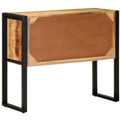 Szafka konsolowa, 90x35x75 cm, surowe drewno mango