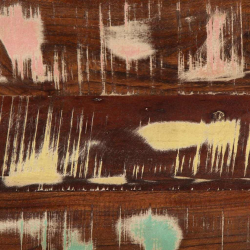 Stolik kawowy, kolorowy, 90x50x36 cm, lite drewno odzyskane