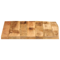 Blat stołu, 80x80x3,8 cm, naturalna krawędź, drewno mango