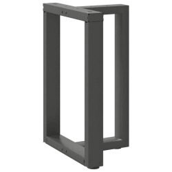 Nogi do stołu jadalnego, 2 pcs., antracyt, 50x35x(72-73) cm