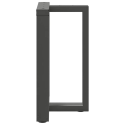 Nogi do stołu jadalnego, 2 pcs., antracyt, 50x35x(72-73) cm