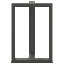 Nogi do stołu jadalnego, 2 pcs., antracyt, 50x35x(72-73) cm