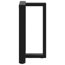Nogi do stołu jadalnego, 2 pcs., czarne, 50x35x(72-73) cm, stal