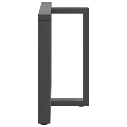 Nogi do stołu jadalnego, 2 pcs., antracyt, 80x35x(72-73) cm