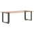 Nogi do stołu jadalnego, 2 pcs., antracyt, 80x35x(72-73) cm