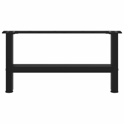 Nogi do stolika kawowego, czarne, 2 szt., 70x(30-31) cm, stal