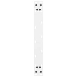 Nogi do stolika kawowego, białe, 2 szt., 50x(30-31) cm, stal