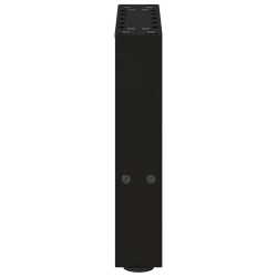 Nogi do stolika kawowego, czarne, 2 szt., 40x(30-31) cm, stal