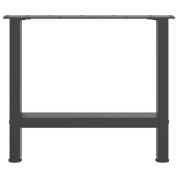 Nogi do stolika kawowego, antracyt, 2 szt., 50x(42-43) cm, stal