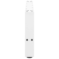 Nogi do stolika kawowego, białe, 2 szt., 60x(30-31) cm, stal