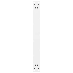 Nogi do stolika kawowego, białe, 2 szt., 60x(30-31) cm, stal