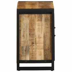 Szafka nocna, 40 x 30 x 51 cm, surowe drewno mango