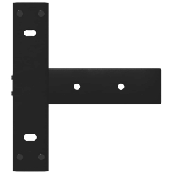 Nogi do stołu konsolowego, 2 pcs., czarne, 20x28x(72-73) cm