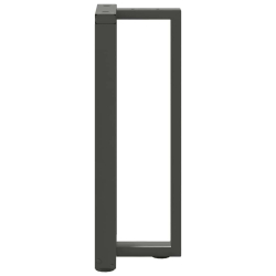 Nogi do stołu konsolowego, 2 pcs., antracyt, 20x28x(72-73) cm
